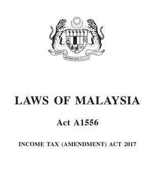Income Tax (Amendment Act Year 2017) (A1556)