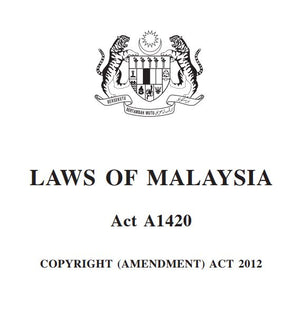 Pindaan Akta Hak Cipta Tahun 2012 (A1420)