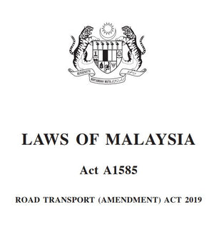 Pindaan Akta Pengangkutan Jalan Tahun 2019 (A1585)