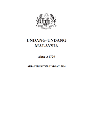 AKTA PERUBATAN (PIN) 2024