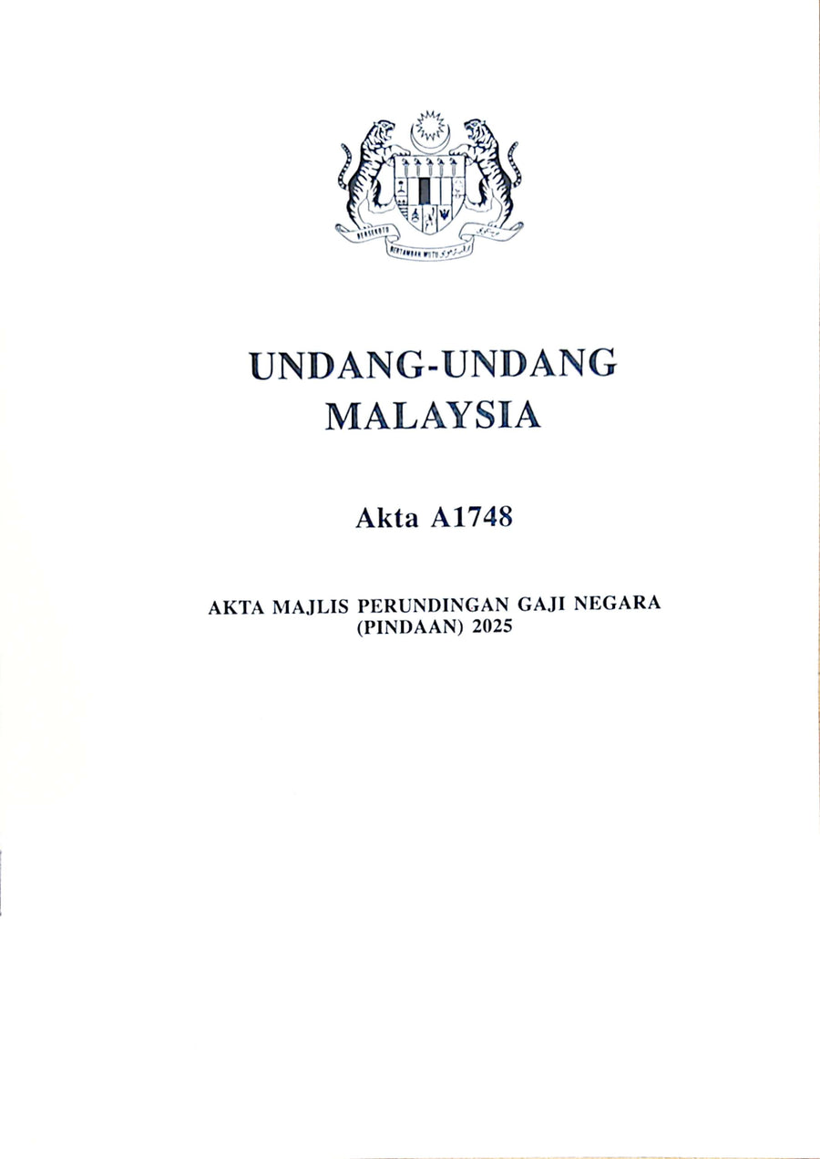 AKTA MAJLIS PERUNDINGAN GAJI NEGARA (PINDAAN) 2025 - A1748