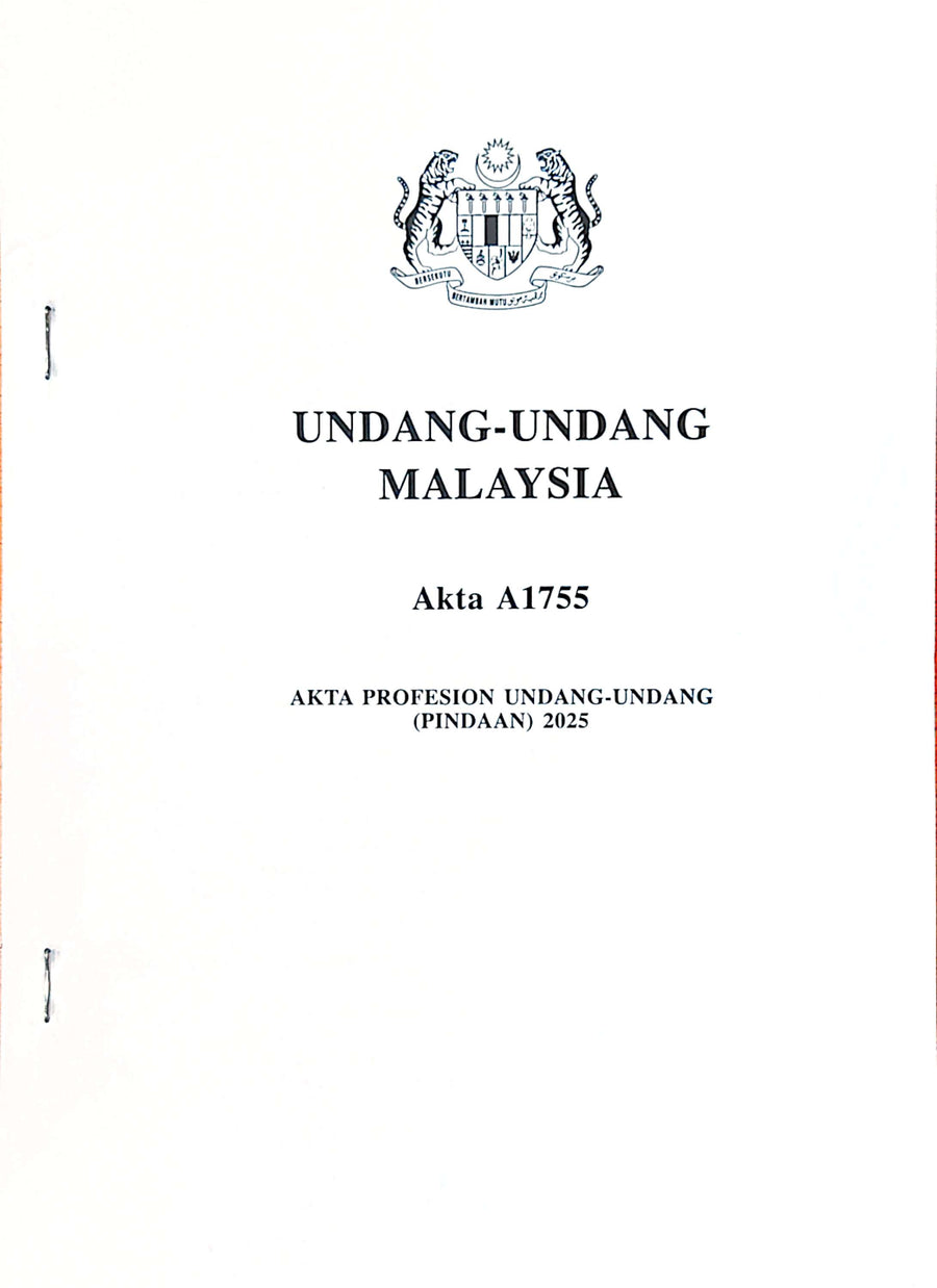 AKTA PROFESION UNDANG-UNDANG (PIN)2025 - A1755