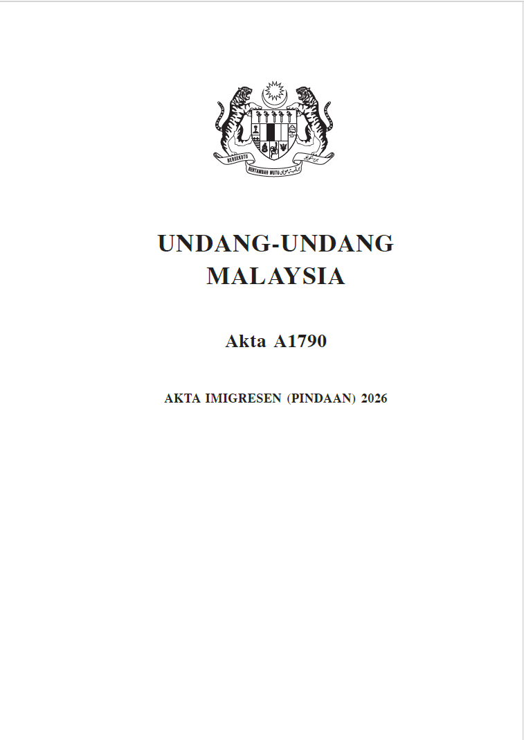 AKTA IMIGRESEN (PINDAAN) 2026 (Akta 1790)