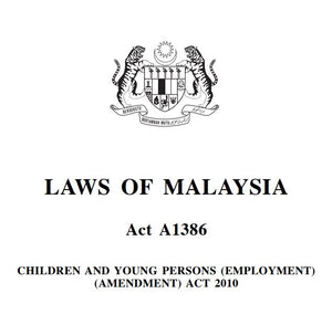Pindaan Akta Kanak-Kanak Dan Orang Muda (Pekerjaan) Tahun 2010 (A1386)