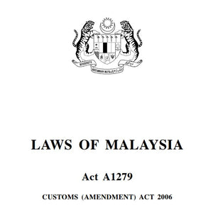 Pindaan Akta Kastam 2006 (A1279)