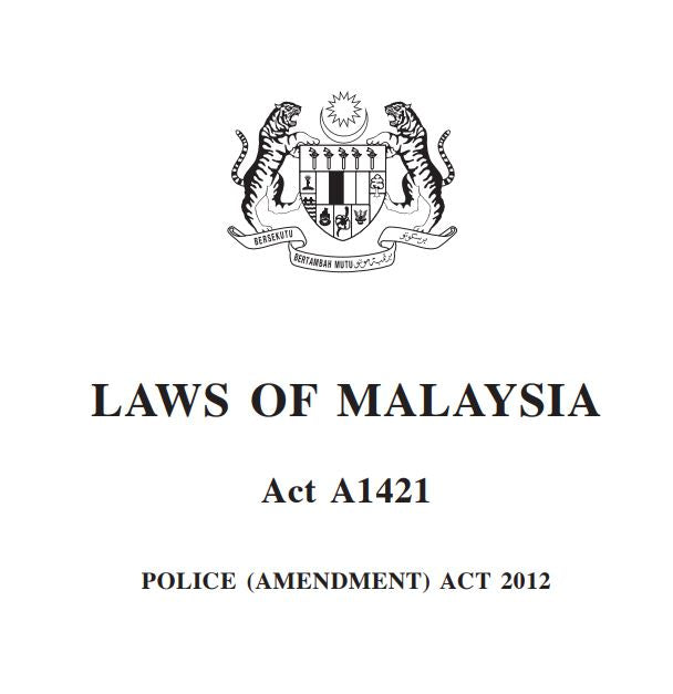 Pindaan Akta Polis 2012 (A1421)