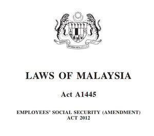 Pindaan Akta Keselamatan Sosial Pekerja 2012 (A1445)