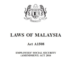 Akta Keselamatan Sosial Pekerja Pindaan Tahun 2016 (A1508)