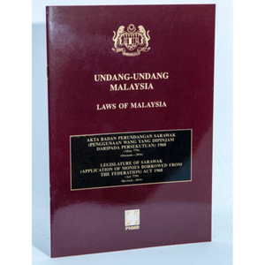 Akta Badan Perundangan Sarawak (Penggunaan Wang Yang Dipinjam Daripada Persekutuan) 1968 (Akta 779)