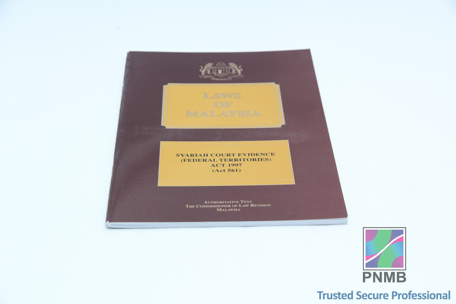 Syariah Court Evidence(Federal Territories) Act 1997 (Act 561)