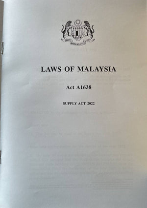 AKTA PERBEKALAN 2022 (A1638)